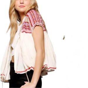 Anthropologie Ophelia Moon Hippie Boho Indie Festival‎ Jacket Open Top S Gauzy